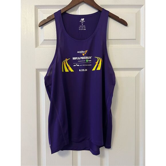 NEW BALANCE ACHILLES HOPE & POSSIBILITY 4 MILE RACE TANK TOP -2024 - Picture 1 of 11